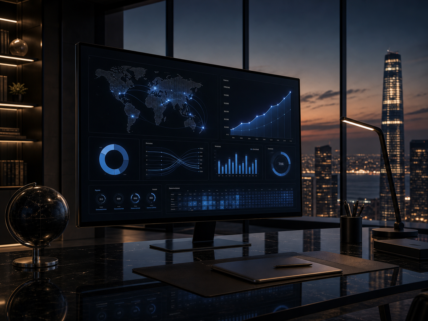AI growth analytics dashboard